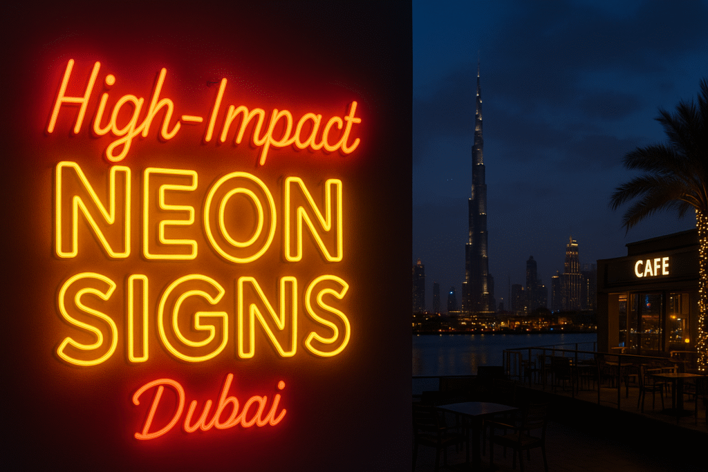 High Impact Neon Signs Dubai Neon lights UAE