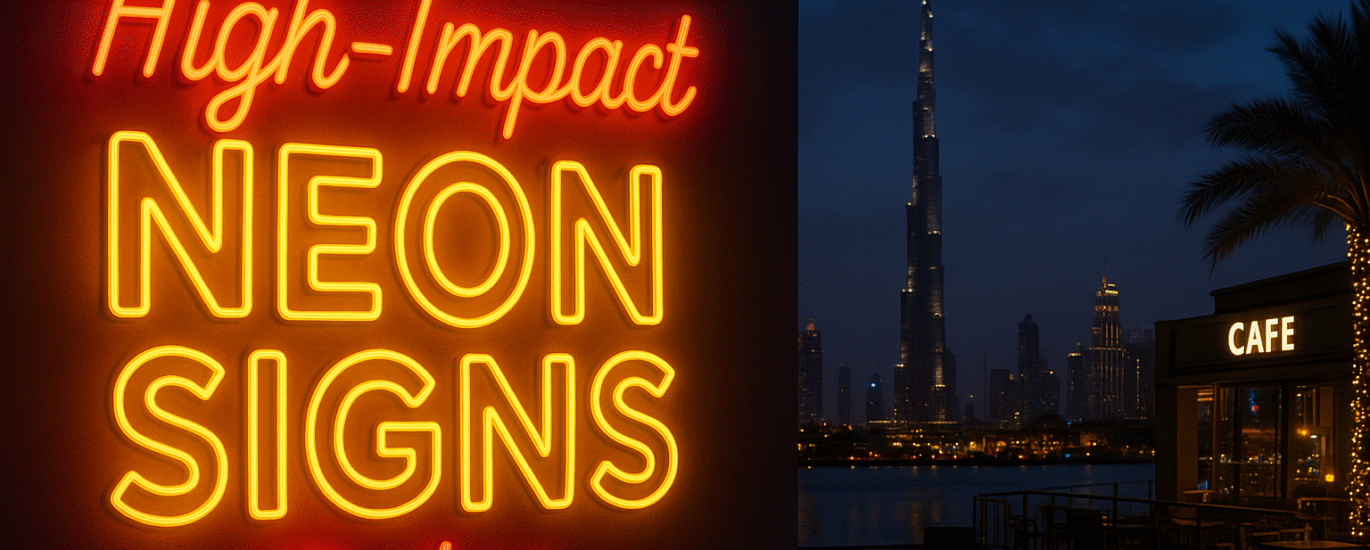 High Impact Neon Signs Dubai Neon lights UAE