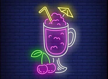 Juice Shop Neon Lights Making Companies in Dubai, UAE